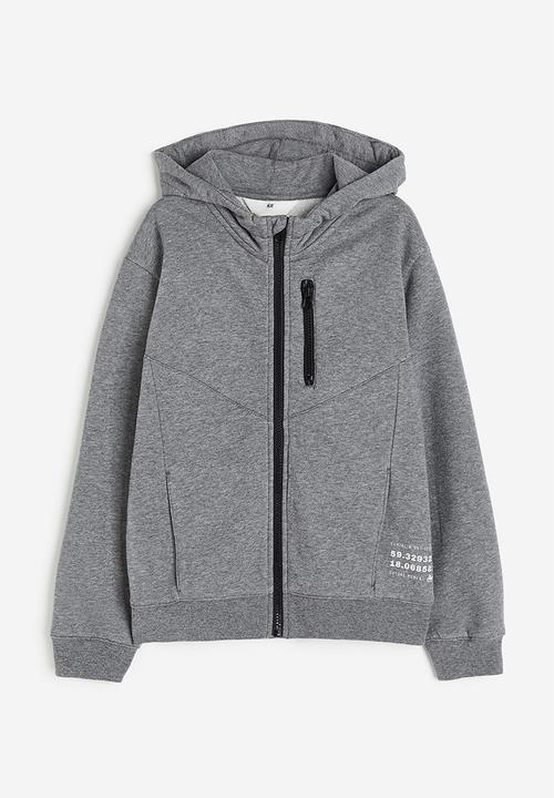 H&M - Zip-through hoodie - grey