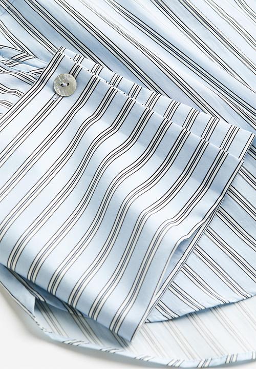 H&M - Oversized cotton shirt - blue
