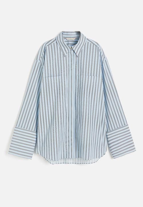 H&M - Oversized cotton shirt - blue