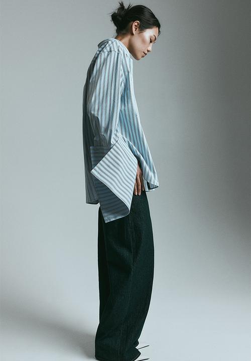 H&M - Oversized cotton shirt - blue