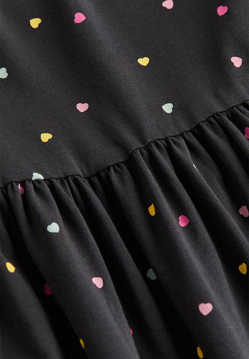 H&M - Patterned cotton dress - grey, multi