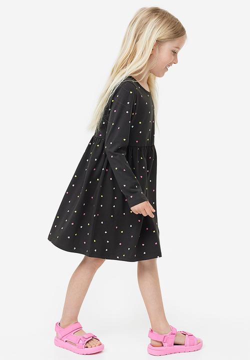 H&M - Patterned cotton dress - grey, multi