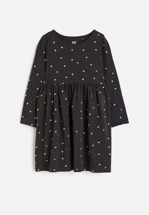 H&M - Patterned cotton dress - grey, multi