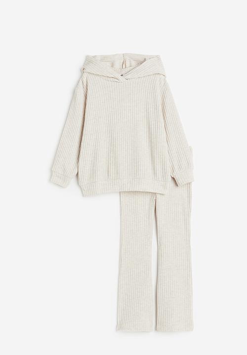 H&M - 2 piece hoodie and leggings set - beige