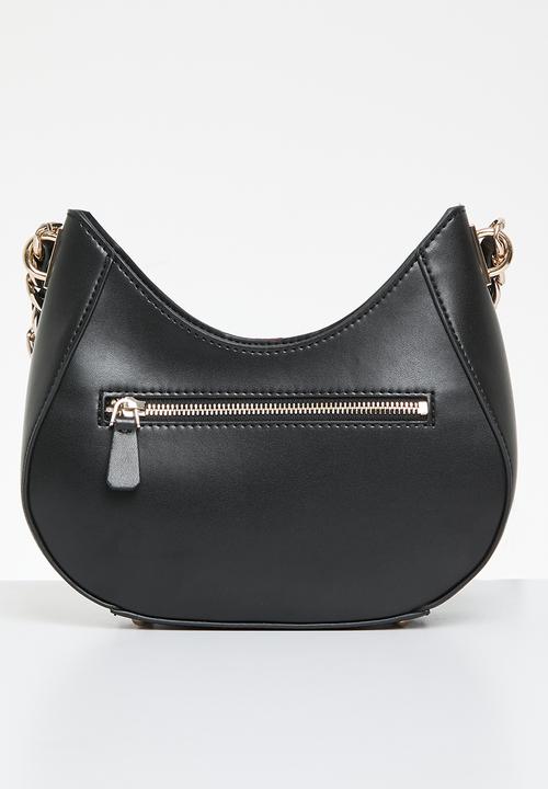 GUESS - Nelka top zip crossbody - black
