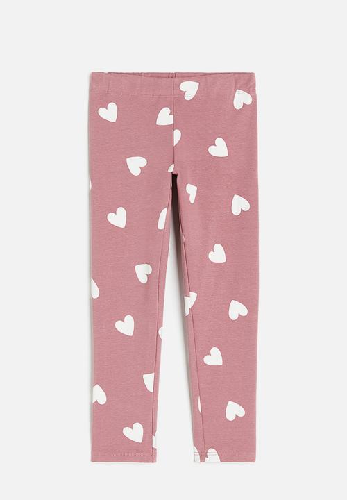 H&M - Brushed-inside leggings - pink, multi