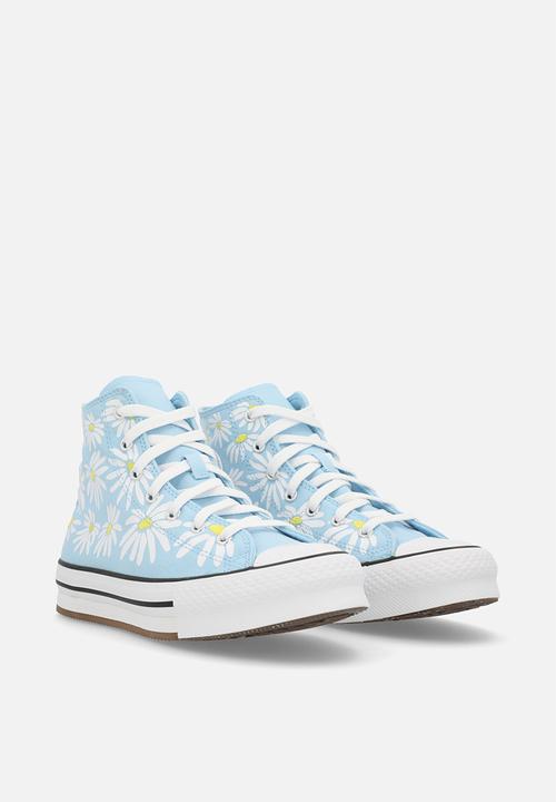 Converse - Chuck taylor all star lift platform floral - true sky/dandy lion/white