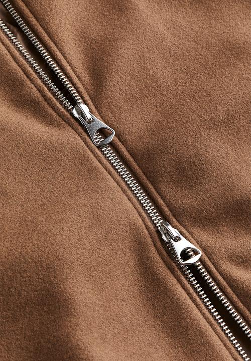 H&M - Regular fit wool-blend jacket -  dark brown