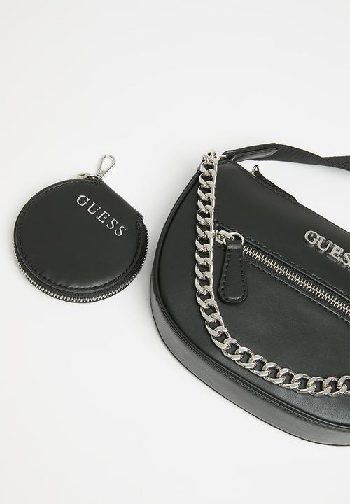 GUESS - Sylvester mini top zip - black