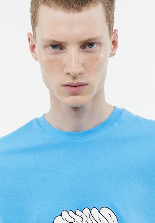 H&M - Regular fit printed T-shirt - blue