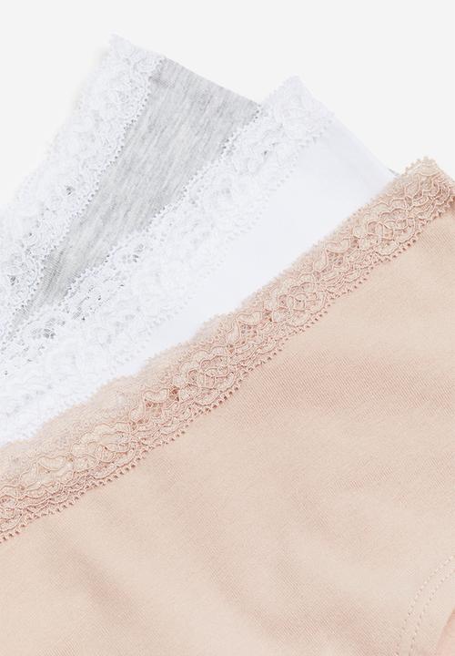 H&M - 3-pack cotton hipster briefs - pink/white