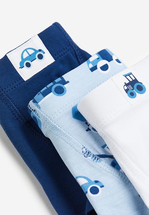 H&M - 5-pack boxer shorts - light blue/vehicles