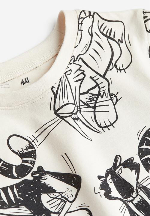 H&M - Long-sleeved t-shirt - multi,white