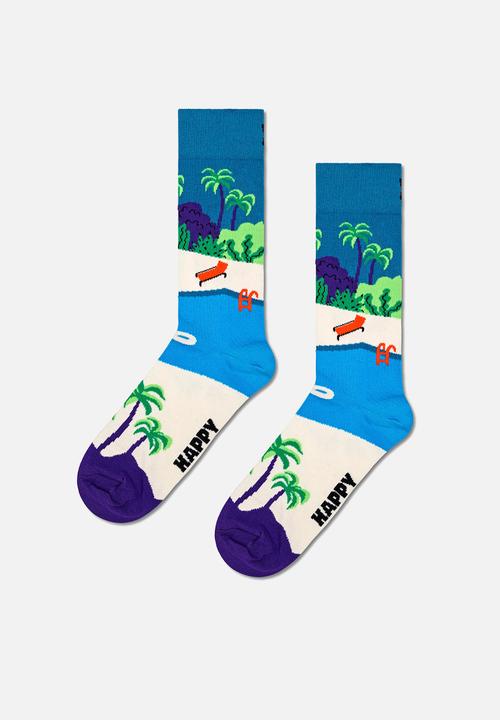 Happy Socks - 4-Pack Pool Party Sock Gift Sest - White