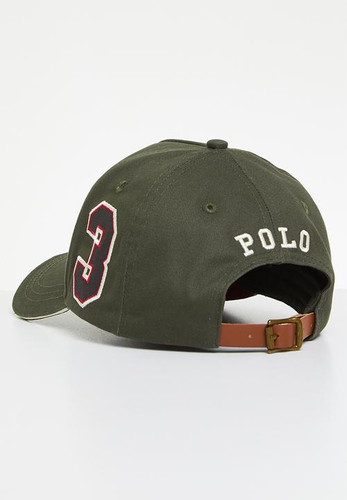 POLO - 6 Panel crest equestrian peak - olive