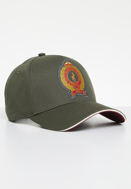 POLO - 6 Panel crest equestrian peak - olive