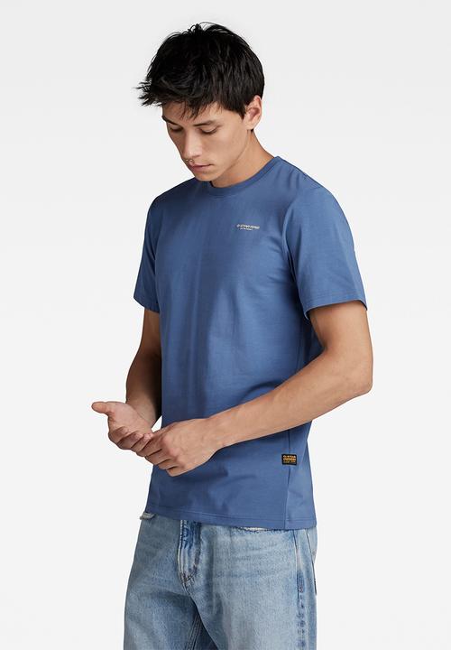 G-STAR - Slim base r t short sleeve compact stretch jersey - vintage indigo