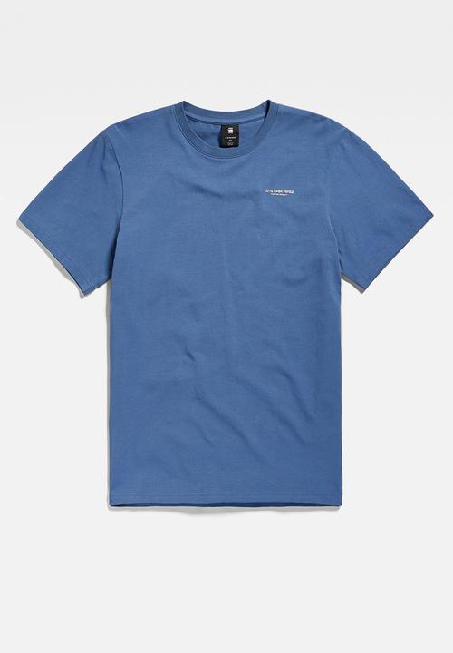 G-STAR - Slim base r t short sleeve compact stretch jersey - vintage indigo