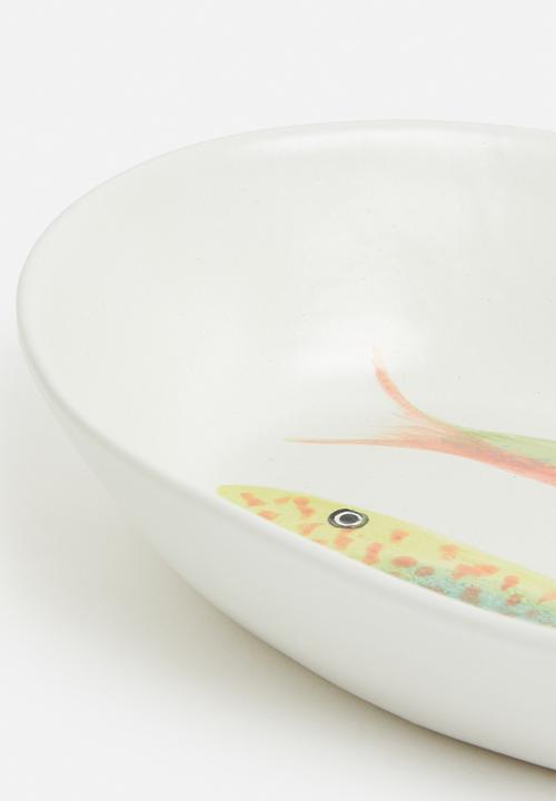 pret-a-pot - Fish Oval Medium Bowl - Milk