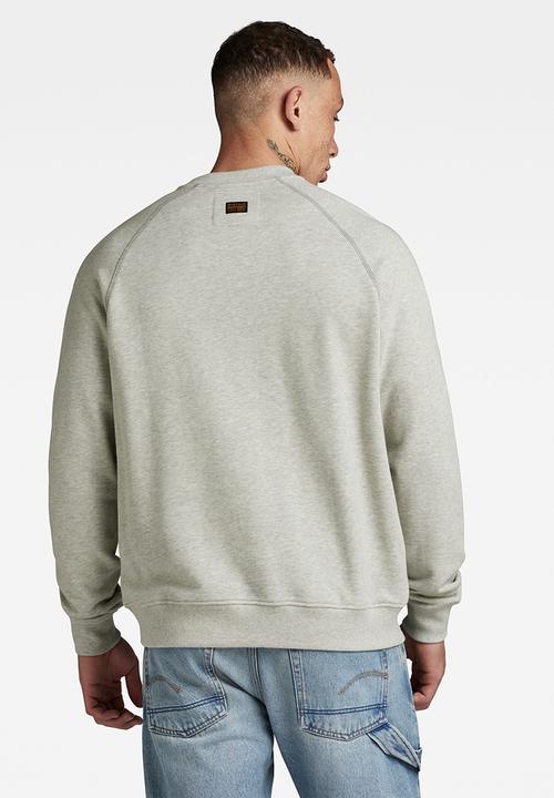G-STAR - Collegic raglan loose looper sweat peached o - milk htr