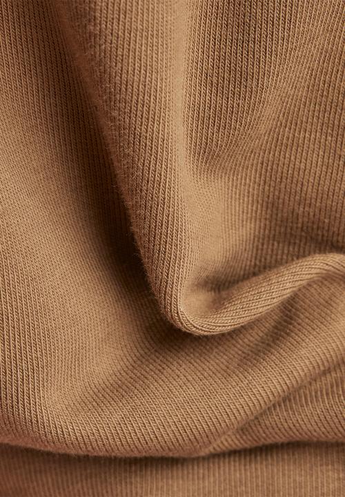 G-STAR - Rovic zip through loose sw dry ashor sweat r o ub  - dk fawn