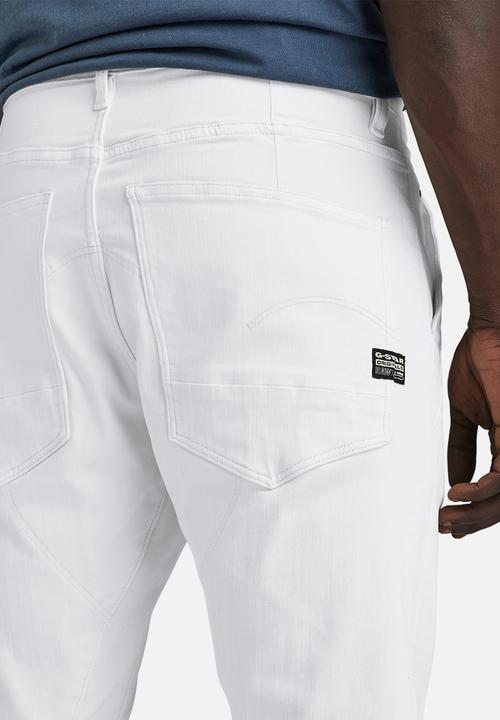 G-STAR - Kairori 3D Slim Elto superstretch rfd  - paper white gd