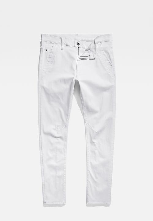 G-STAR - Kairori 3D Slim Elto superstretch rfd  - paper white gd