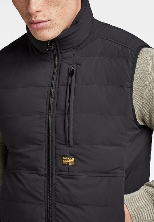 G-STAR - Foundation liner vest Zone stretch lite wr  - dk black