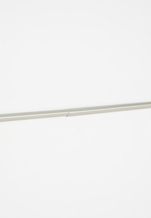 Umbra - CAPPA Expandable Single Curtain Rod Brushed Chrome 91-168cm