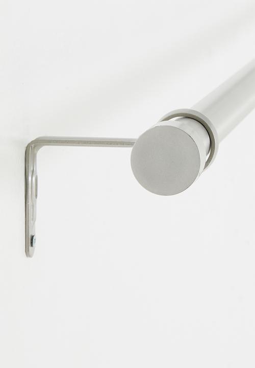 Umbra - CAPPA Expandable Single Curtain Rod Brushed Chrome 91-168cm