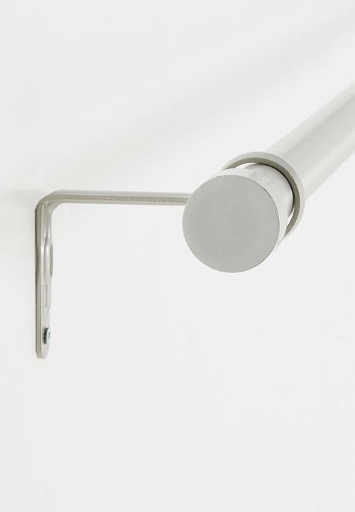 Umbra - CAPPA Expandable Single Curtain Rod Brushed Chrome 168-305cm