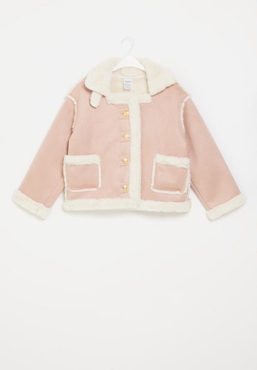 Pop Candy - Sherpa lined jacket - pink