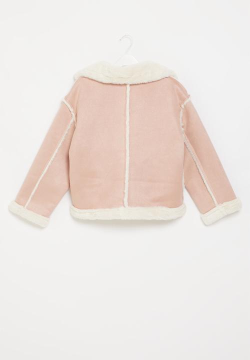 Pop Candy - Sherpa lined jacket - pink