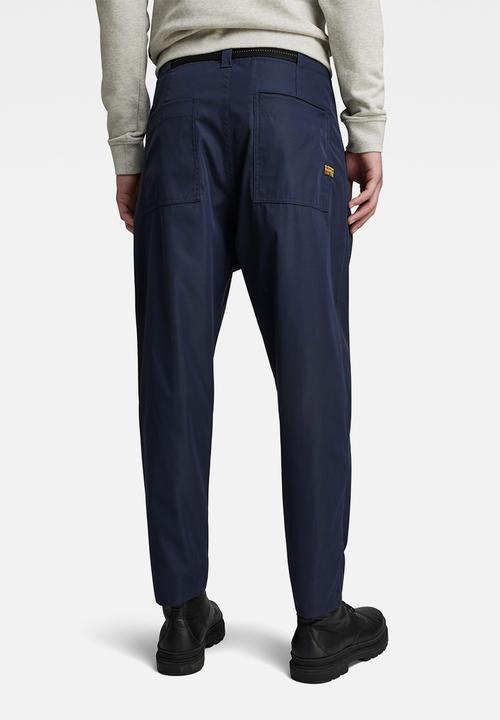 G-STAR - Pleated chino belt relaxed alpha stretch tech r wr  - salute