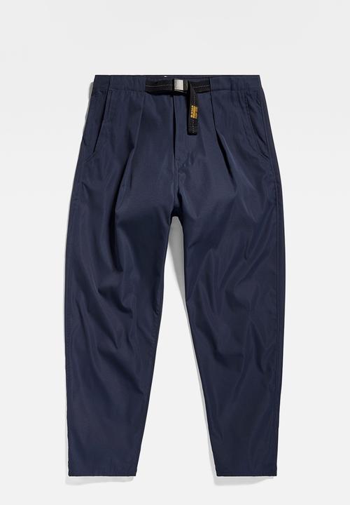 G-STAR - Pleated chino belt relaxed alpha stretch tech r wr  - salute