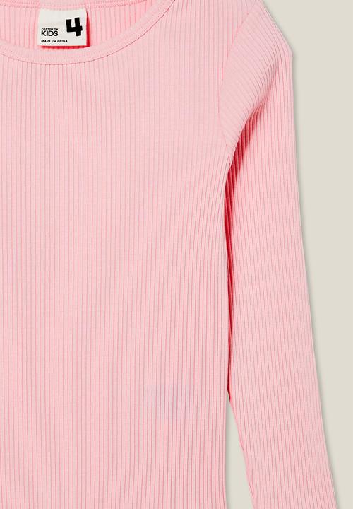 Cotton On - Jade crew - blush pink rib