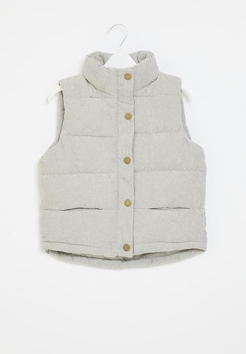 Pop Candy - Cord gilet - grey
