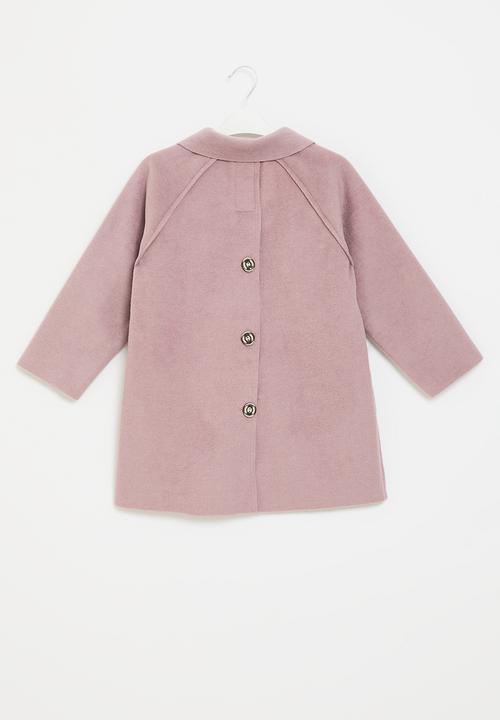 Pop Candy - Reglan sleeve woolen coat - pink