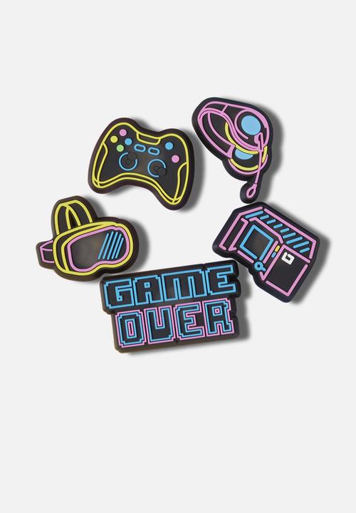 Crocs - Lights up neon gamer 5 pack jibbitz - multi