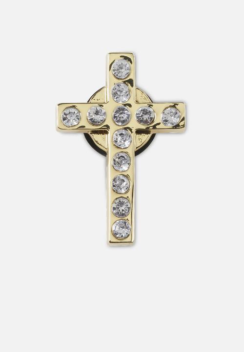 Crocs - Bling cross loose jibbitz - gold