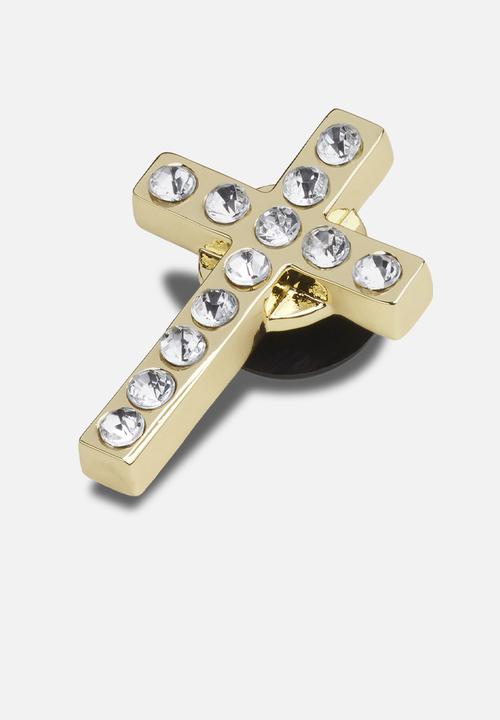 Crocs - Bling cross loose jibbitz - gold
