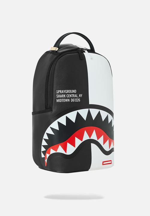 Sprayground - Shark central backpack - black & white