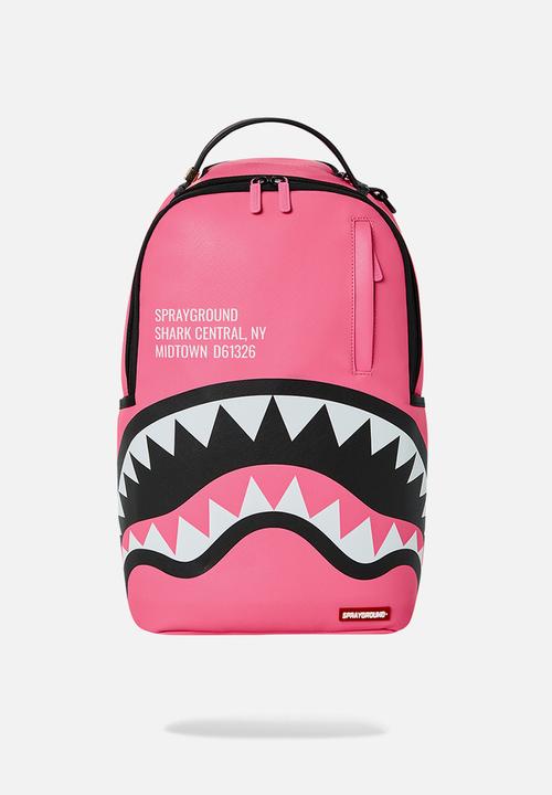 Shark central backpack-pink