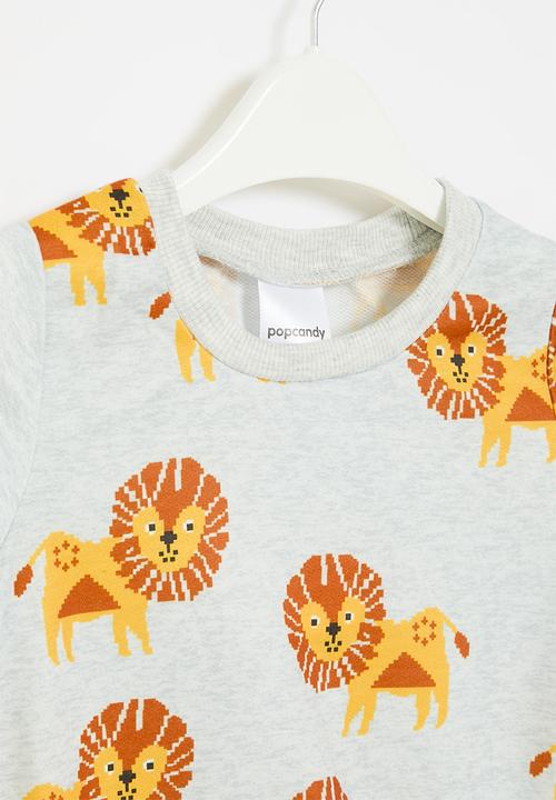 Pop Candy - Printed sweat top - grey