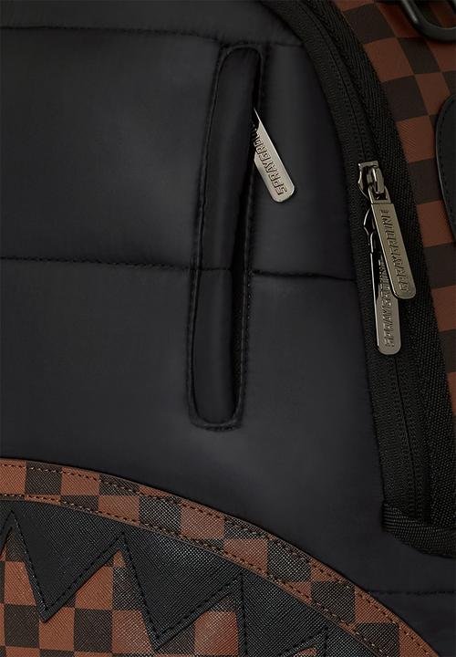 Sprayground - Sharks in paris puffer backpack - black & red
