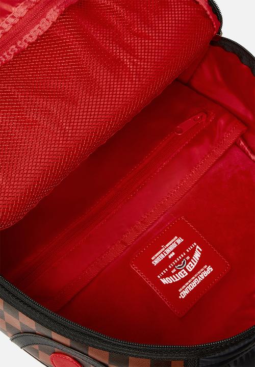 Sprayground - Sharks in paris puffer backpack - black & red