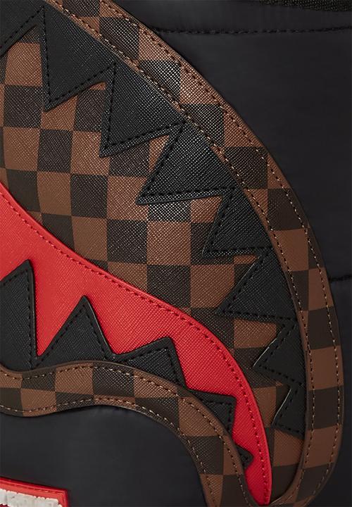 Sprayground - Sharks in paris puffer backpack - black & red