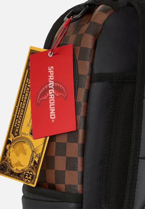 Sprayground - Sharks in paris puffer backpack - black & red