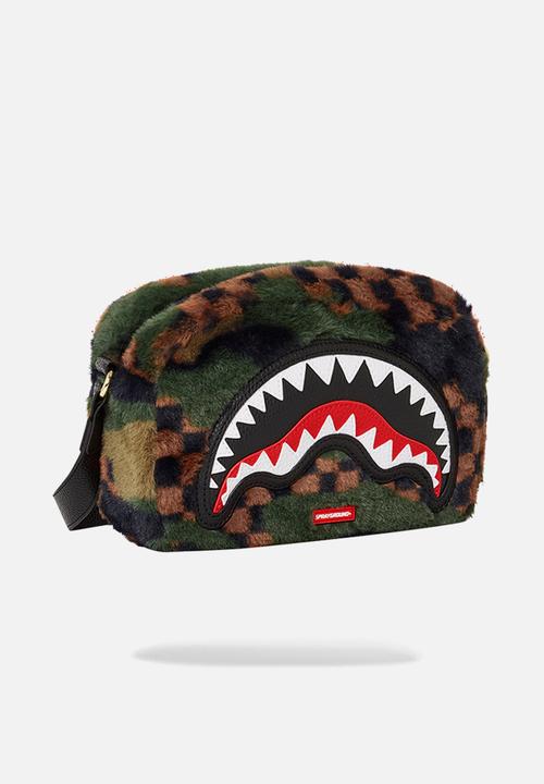 Sprayground - Green 3am fur brick sling - camo