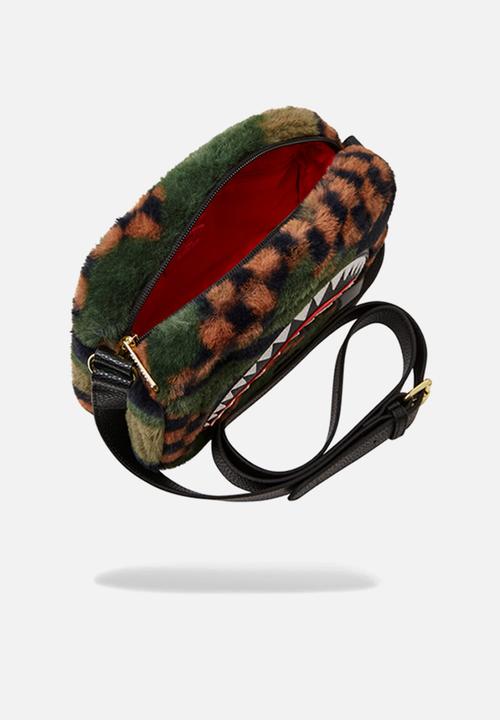 Sprayground - Green 3am fur brick sling - camo